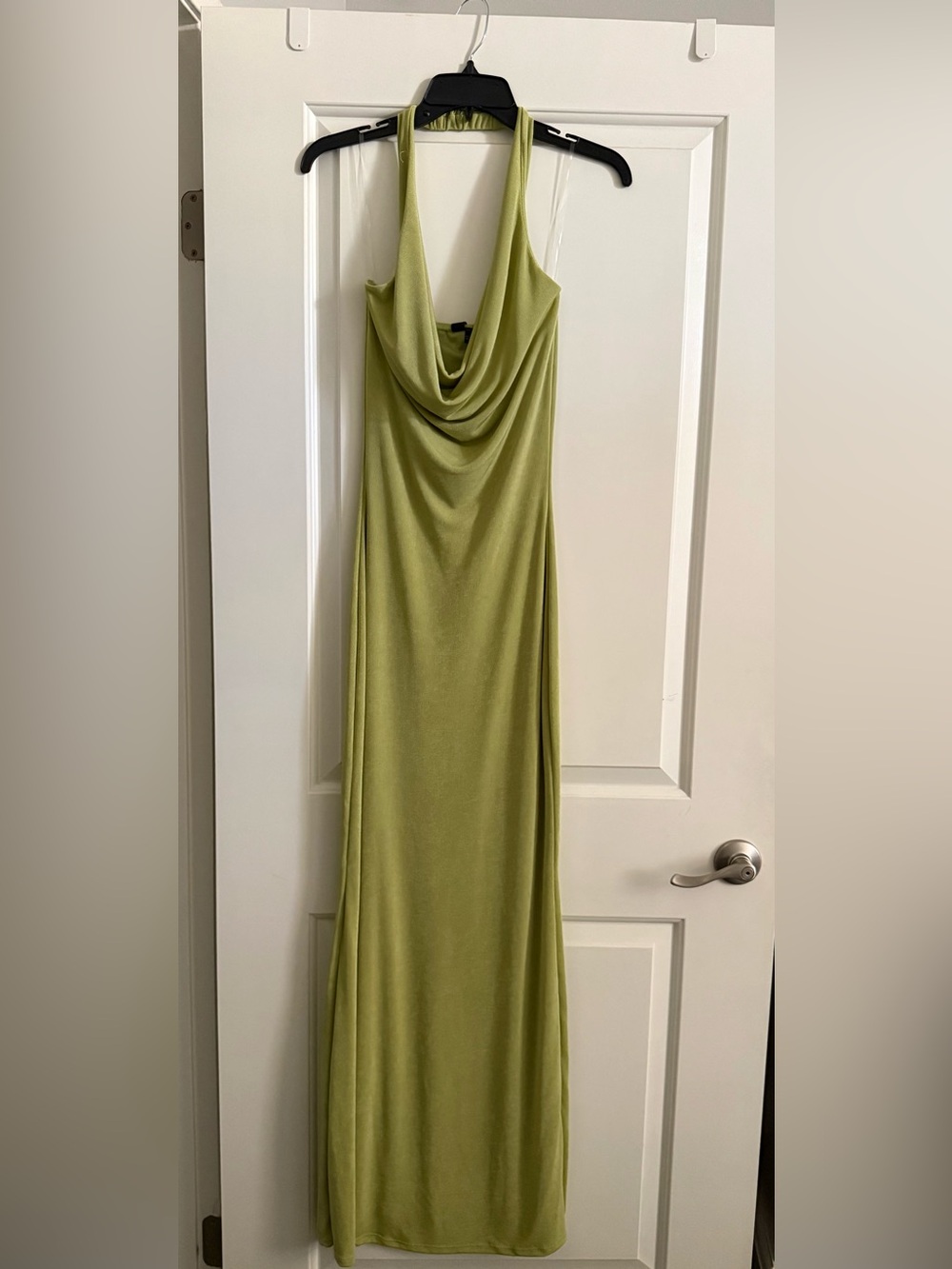 Windsor Olive Green Cowl Neck Maxi Dress